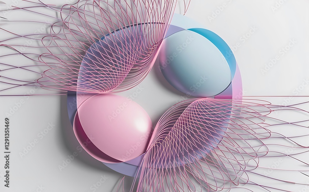 Poster abstract minimal background with beautiful pattern and pastel color able to use for social media pos
