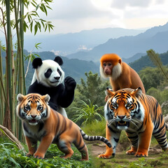 tiger in the forest