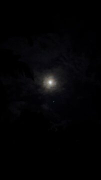 moon and clouds