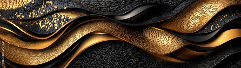 Poster black and gold abstract background with textured design and patterns for graphic use