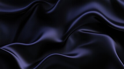 Obraz premium Soft, flowing dark fabric creates sense of elegance and luxury,