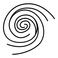 Hurricane icon in outline style