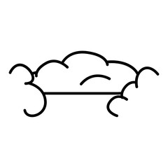Overcast icon in outline style