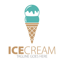 Ice Cream Logo Template