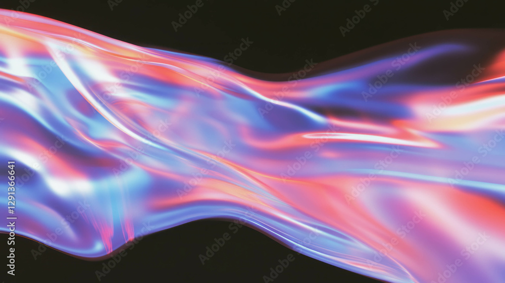 Poster Abstract gradient color shift background with smooth wavy texture for creative designs