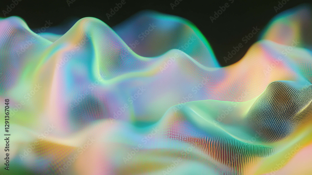 Aufkleber Abstract gradient mesh texture with smooth color transitions for modern design