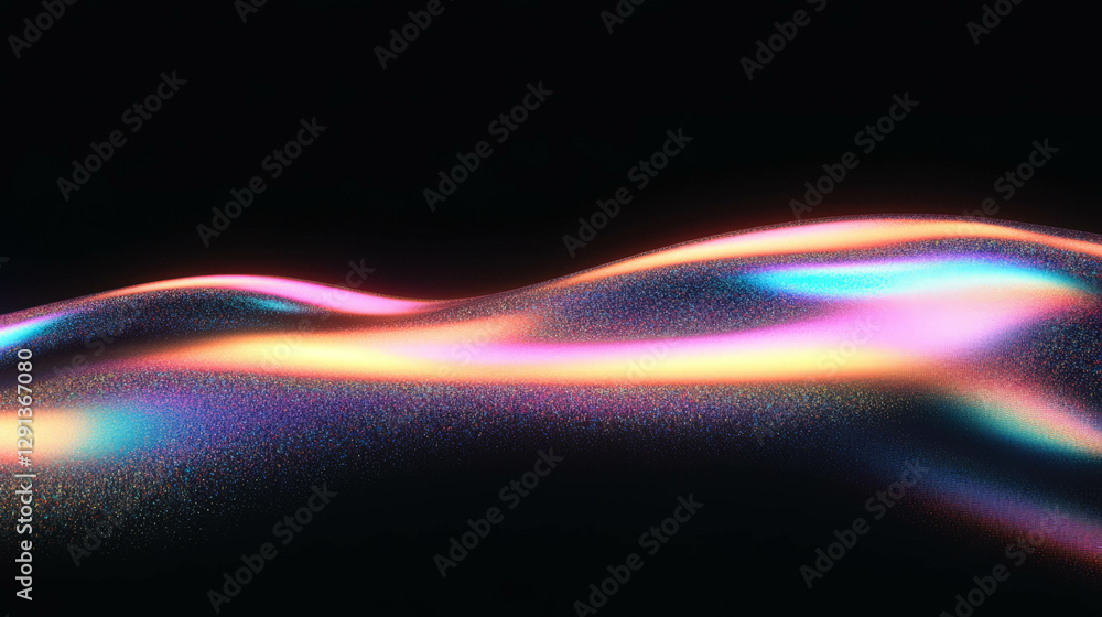 Poster Abstract gradient background with iridescent colors for creative design