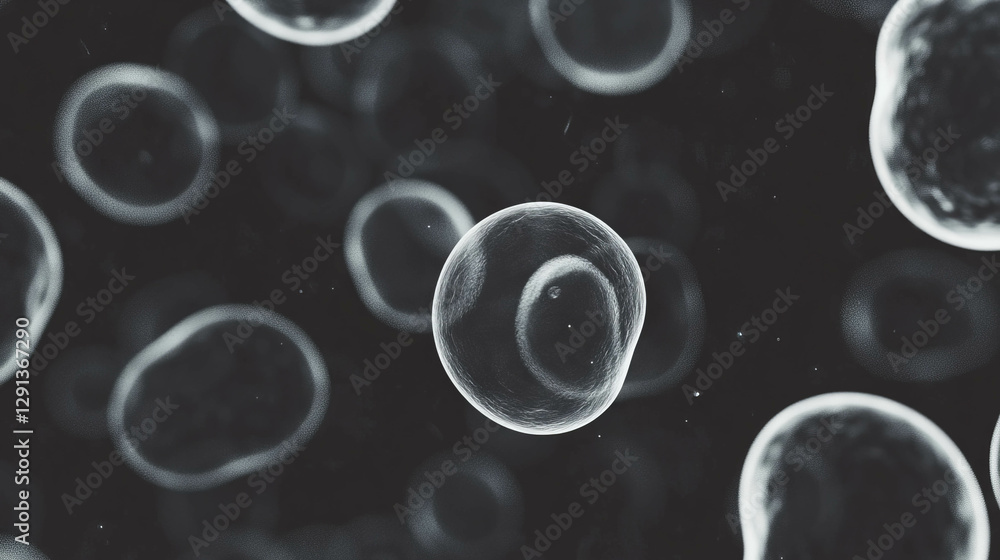 Fototapete Grayscale abstract background with textured bokeh effect for design and print