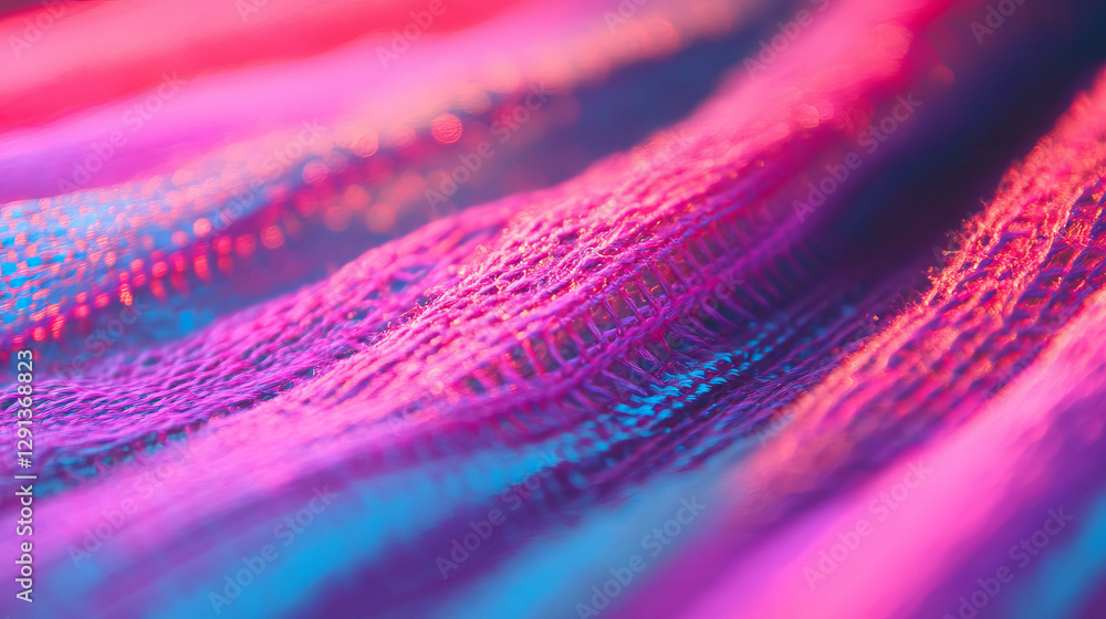 Poster vibrant handwoven fabric texture for art and design projects