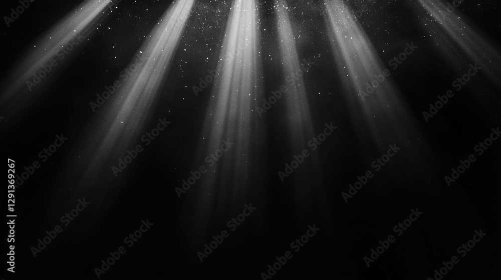 Poster ethereal light beams and soft diffusion for atmospheric design