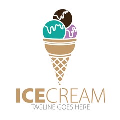 Ice Cream Logo Template