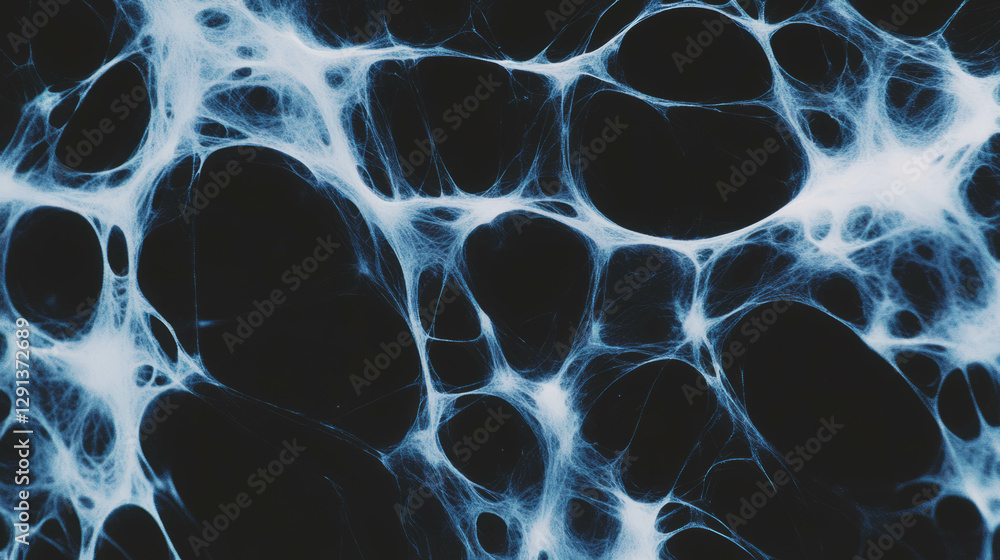 Poster intricate spiderweb patterns on dark background for textile or wallpaper design