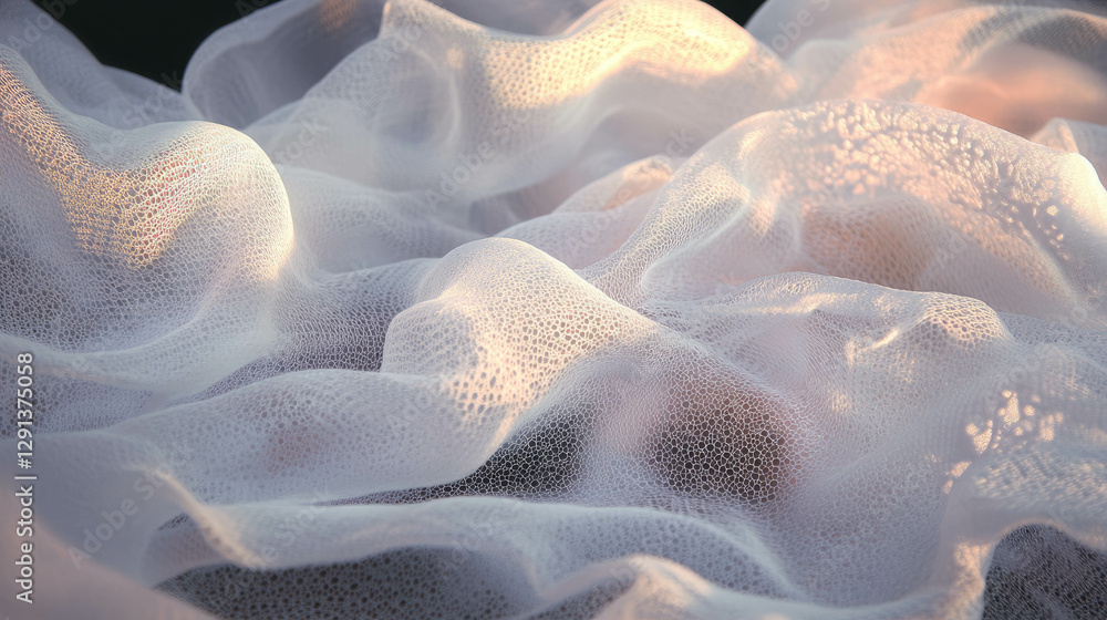 Poster Elegant lace texture with delicate and intricate patterns for creative designs