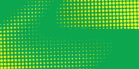 Fototapeta premium Dots halftone yellow green color pattern gradient texture background art