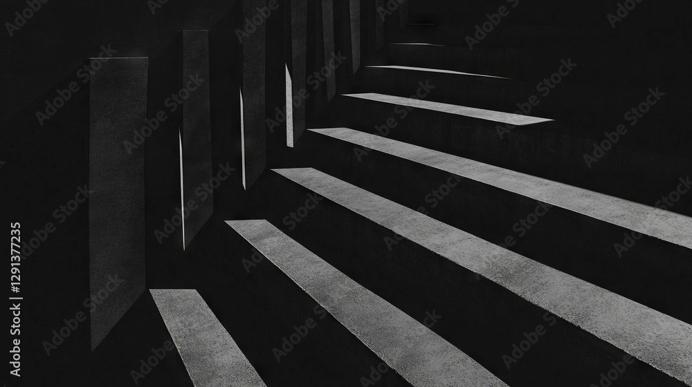Poster atmospheric matte concrete texture with dramatic shadows for modern design