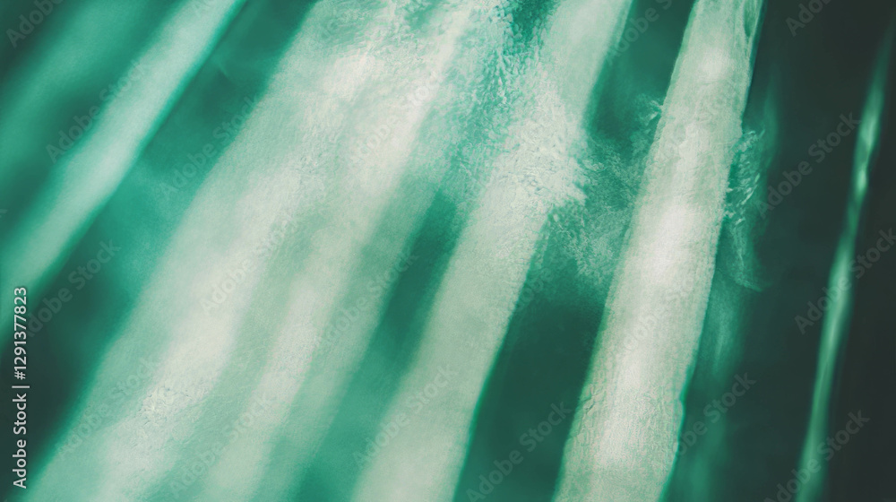 Poster Abstract mint light gradient background with soft textures for design and creativity