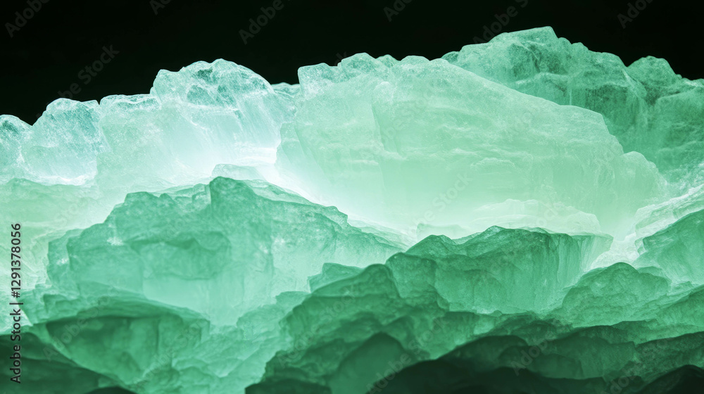 Poster abstract mint light with textured background for creative design