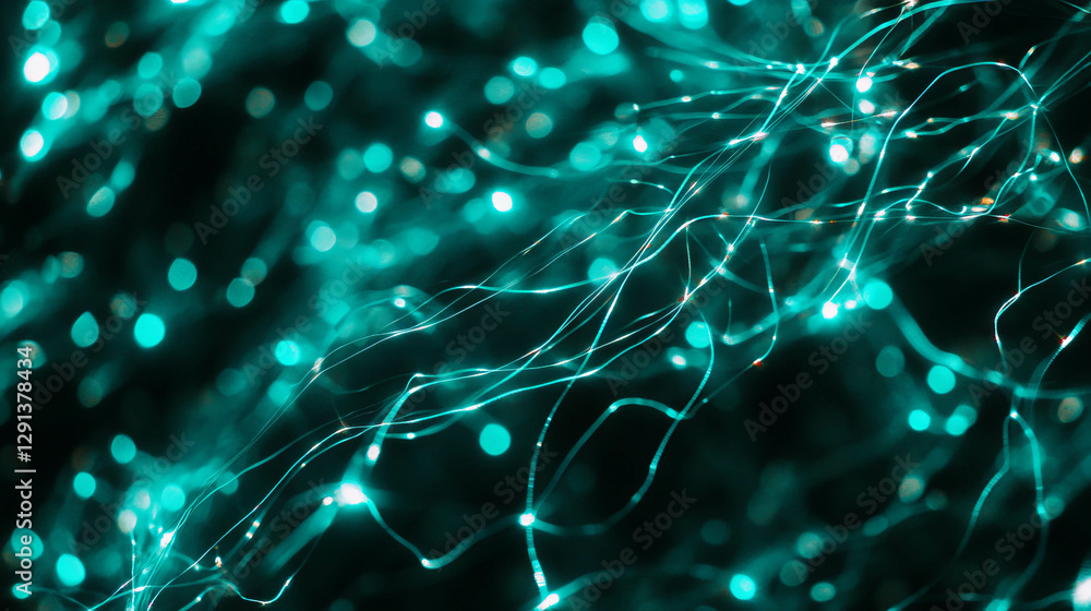 Aufkleber Mint light abstract background with flowing shapes for creative design and visual projects