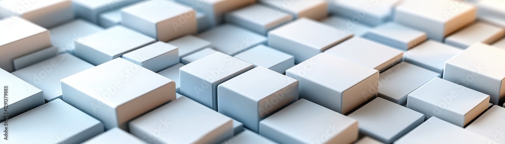 Aufkleber collection of colorful cubes arranged in a creative pattern with a photo backdrop