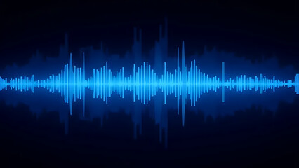blue sound wave background, equalizer lines