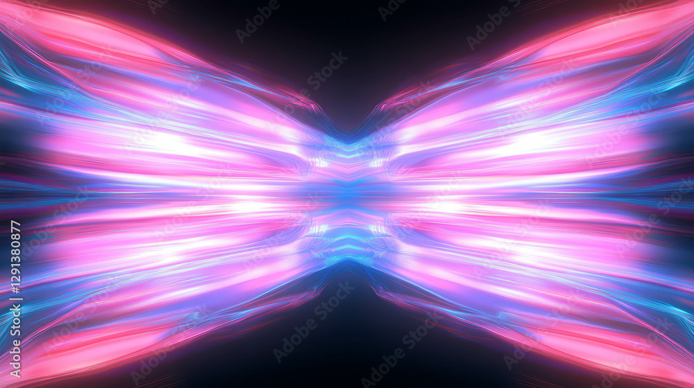 Poster vibrant neon abstract background with geometric shapes for modern design