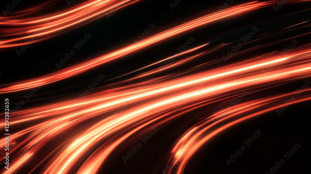 Poster vibrant neon light streaks with sharp highlights design for digital background