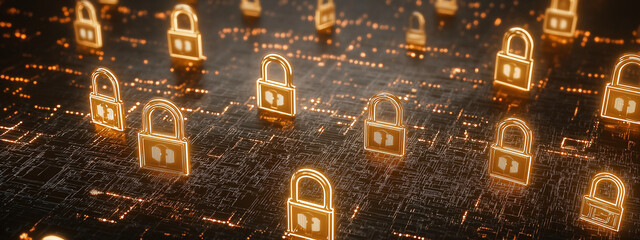 Golden Cyber Lock on a Digital Network