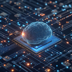Cybernetic Brain on a Microchip