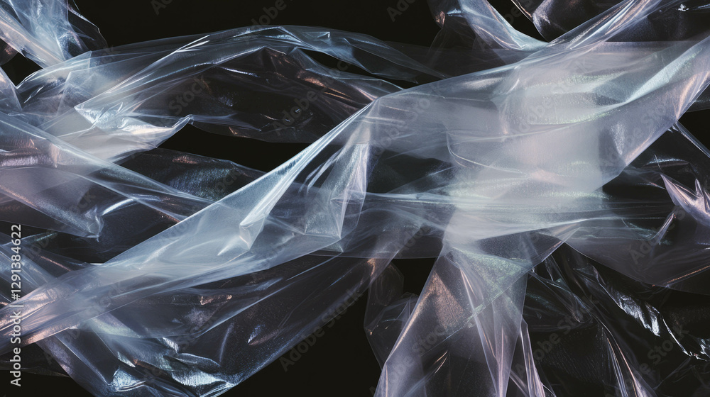 Poster abstract background of translucent packing tape layers for creative design
