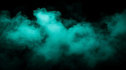 Obraz premium Soothing mint light background with soft pastel fog