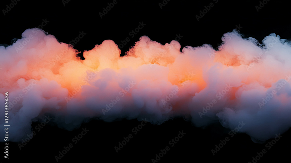Poster soft peach smoke background for warm and inviting designs