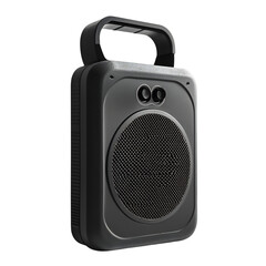 Obraz premium High Tech Portable Speaker with Bass Enhancement Isolated on Transparent Background