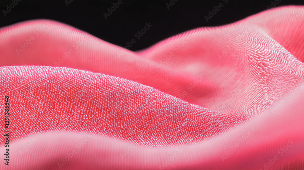 Poster pink denim texture with soft waves for creative design projects