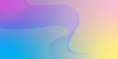  flowing lines. Digital future technology concept. vector illustration. Minimalist  background, pastel colorful gradations lines effect style geometric, abstract background 