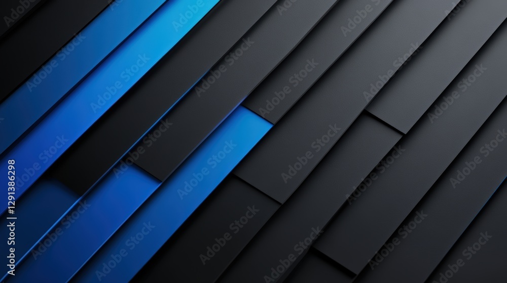 Poster blue and black abstract background with textures and patterns for creative design projects