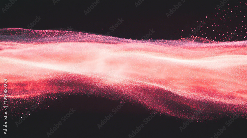 Poster dynamic pink light waves abstract background for creative design