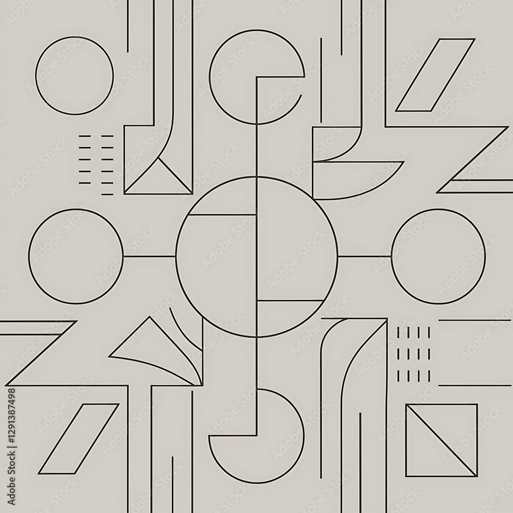 Poster minimal geometric abstract vector background