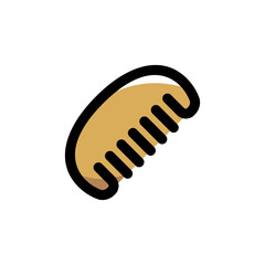 Comb illustration icon.Simple vector outline, clipart for graphic design.