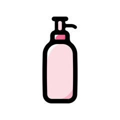 Shampoo illustration icon.Simple vector outline, clipart for graphic design.