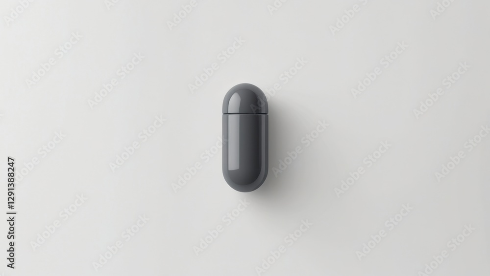 Aufkleber small simple sleek gray piston icon with metallic finish on a white background round shape and clean