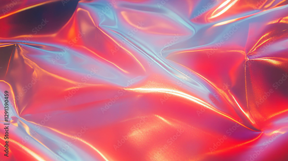 Poster vibrant shiny plastic surface with smooth textured patterns for modern design