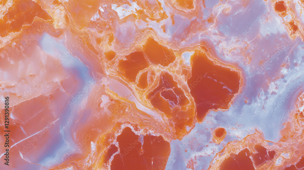 Aufkleber Polished marble background with abstract veining patterns for design
