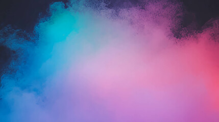 Fototapeta premium Vibrant rainbow light illuminating dark foggy background for abstract design