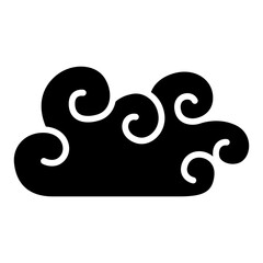 Decorative Cloud icon in glyph style