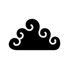 Decorative Cloud icon in glyph style