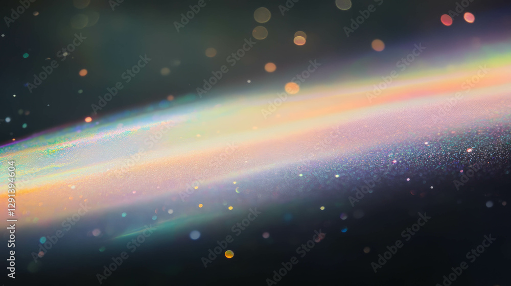 Poster iridescent rainbow light background with abstract highlights for creative design