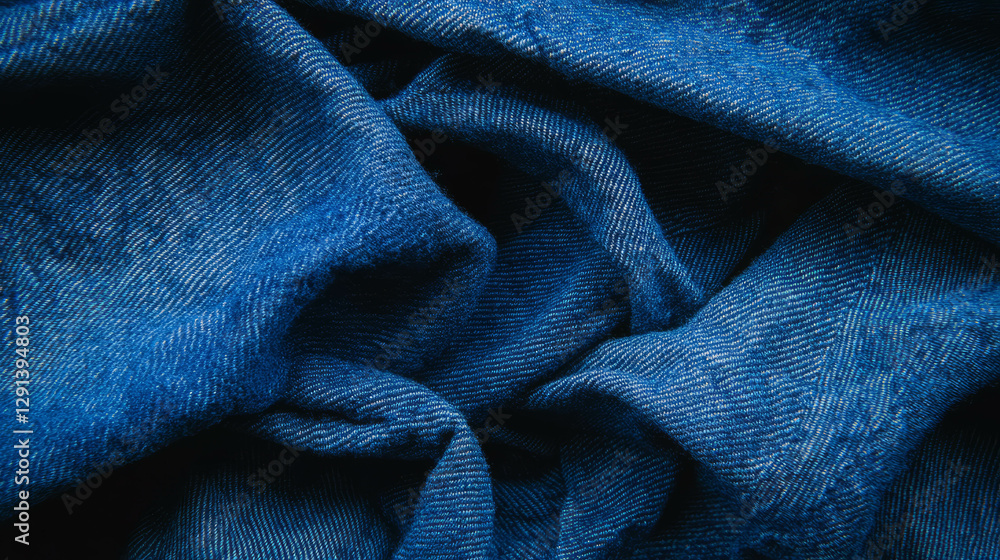 Poster raw denim texture background for fashion and textile design projects