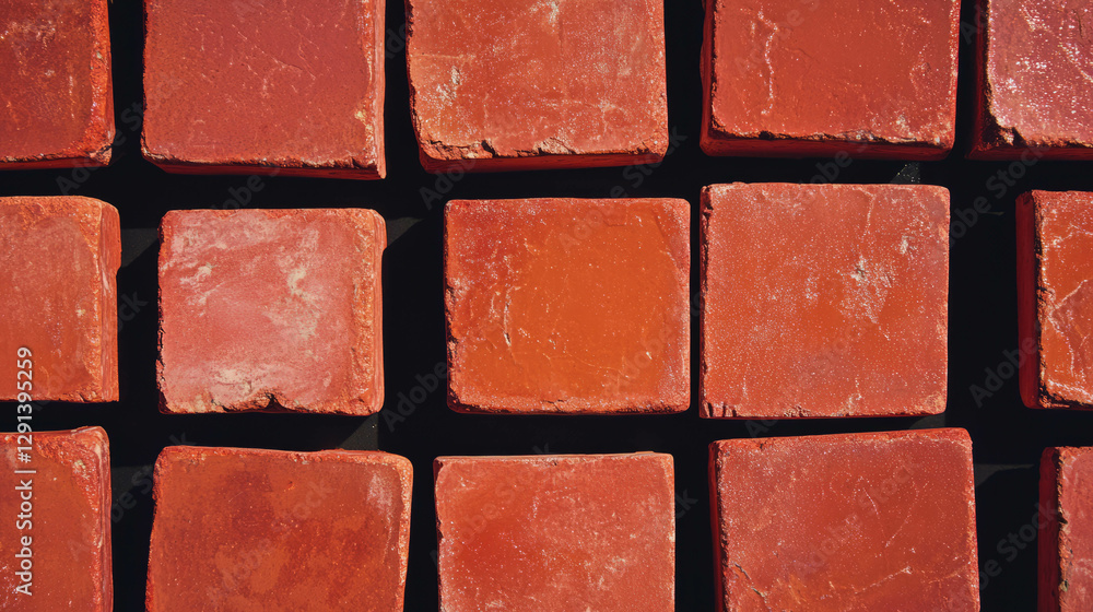 Poster rustic red brick wall texture for architectural and design projects