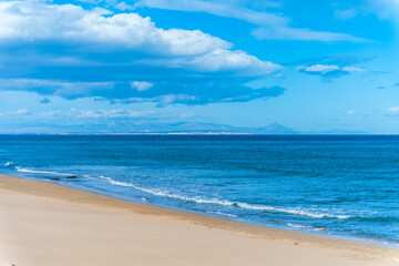 la mata beach in spain and mediterranean sea