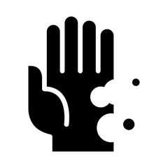 Corrode icon in glyph style